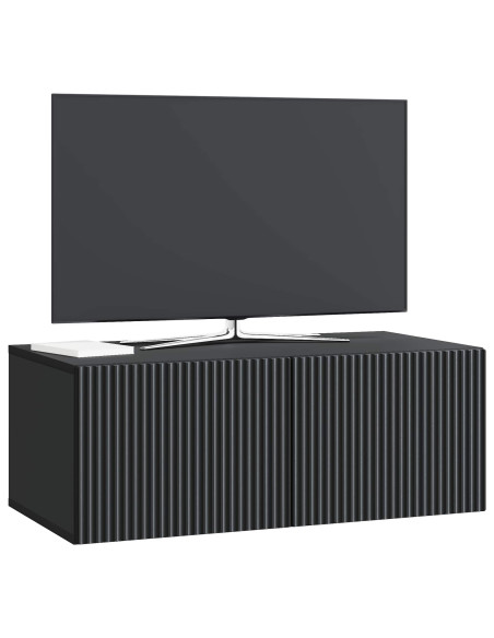 Mobile Porta TV da Muro Nero 78,5 x 41 x 30 cm