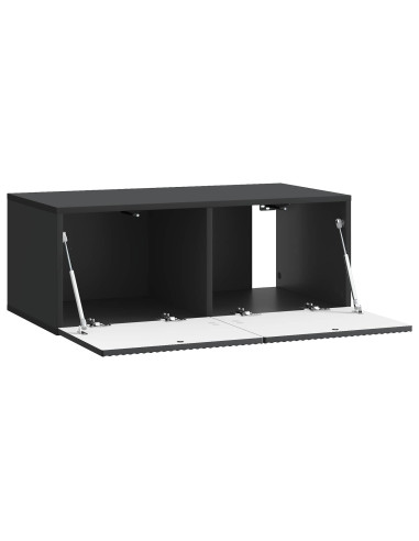 Mobile Porta TV da Muro Nero 78,5 x 41 x 30 cm