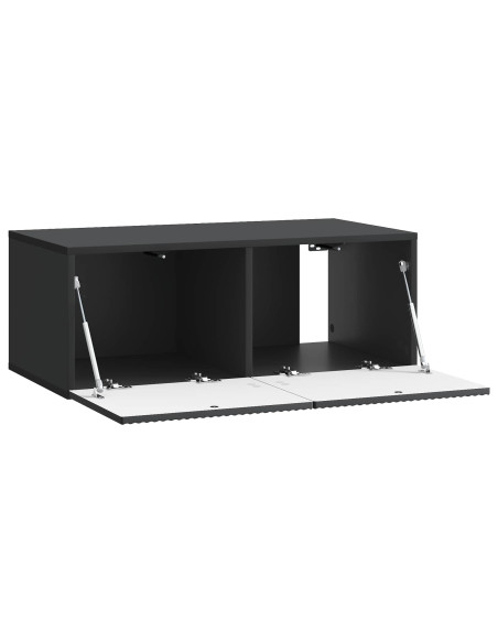 Mobile Porta TV da Muro Nero 78,5 x 41 x 30 cm