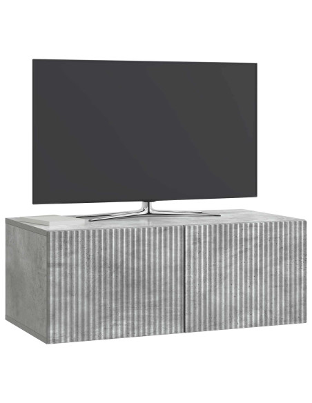 Mobile Porta TV da Muro Grigio Cemento 78,5 x 41 x 30 cm