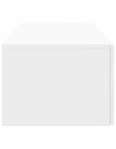 Mobile Porta TV da Muro Bianco Lucido 78,5 x 41 x 30 cm