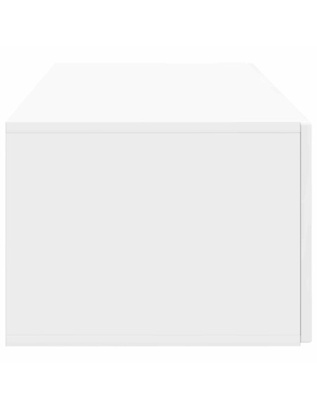 Mobile Porta TV da Muro Bianco Lucido 78,5 x 41 x 30 cm