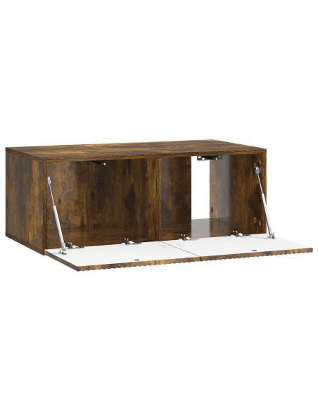 Mobile Porta TV da Muro Rovere Fumo 78,5 x 41 x 30 cm