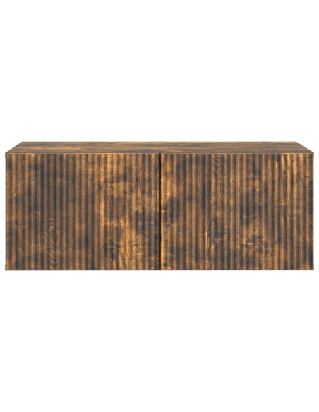 Mobile Porta TV da Muro Rovere Fumo 78,5 x 41 x 30 cm