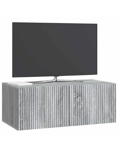 Mobile Porta TV da Muro Grigio Sonoma 78,5 x 41 x 30 cm