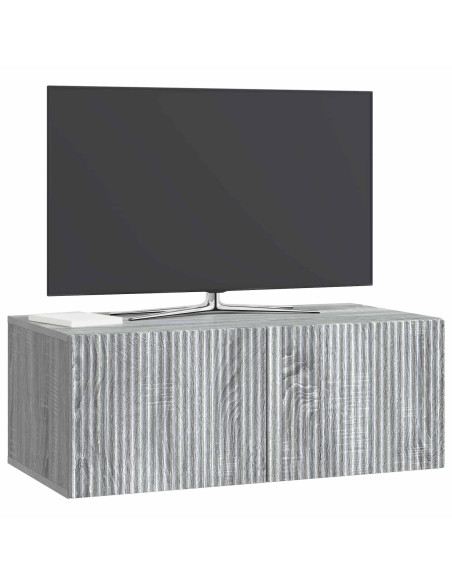 Mobile Porta TV da Muro Grigio Sonoma 78,5 x 41 x 30 cm