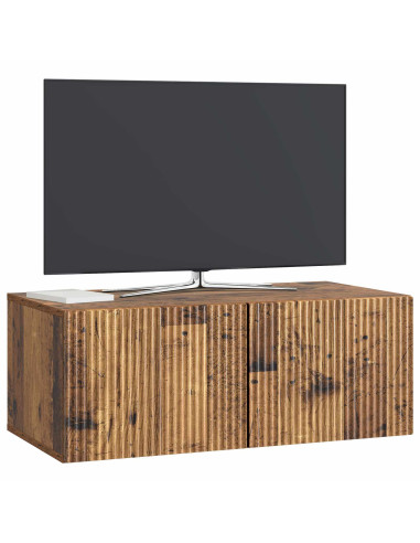 Mobile Porta TV da Muro Legno antico 78,5 x 41 x 30 cm