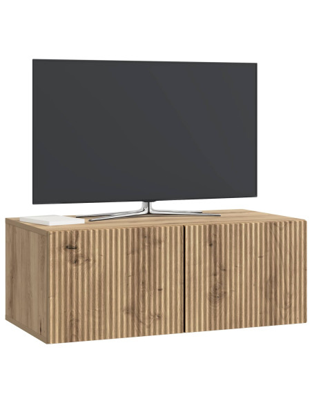 Mobile Porta TV da Muro Rovere Artigianale 78,5 x 41 x 30 cm