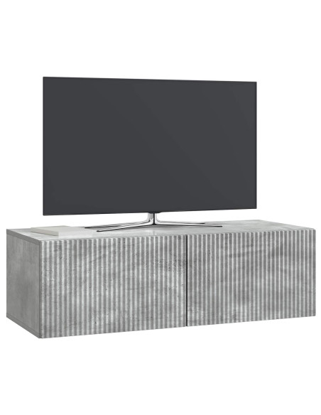 Mobile Porta TV da Muro Grigio Cemento 98 x 41 x 30 cm