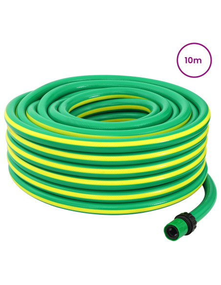 Tubo da Giardino 5-Ply Verde e Giallo 3 / 4'' 10 m PVC