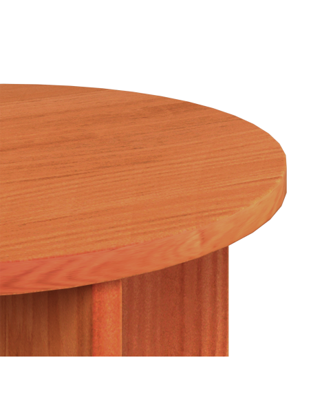 Tavolino da salotto 2 pcs Marrone cerato Legno massello di pino