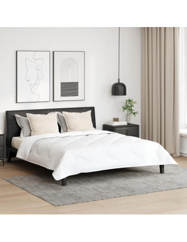 Piumone con cuscino 3 pcs Bianco Microfibra