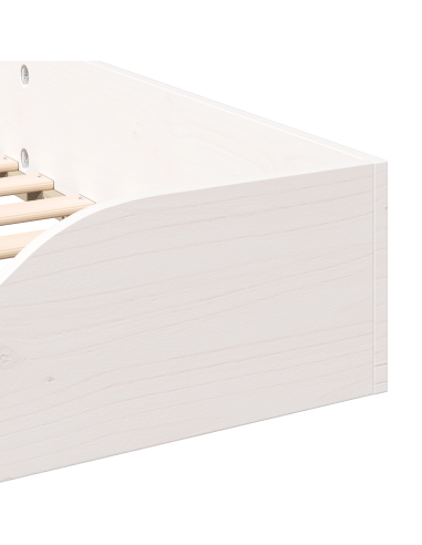 Struttura del letto Bianco 75 x 190 cm Pino massello