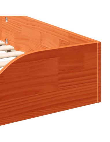 Struttura del letto Marrone cerato 75 x 190 cm Pino massello