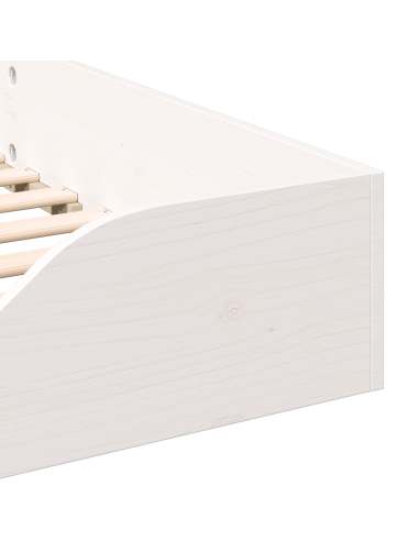 Struttura del letto Bianco 90 x 210 cm Pino massello