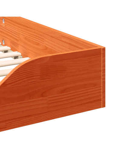 Struttura del letto Marrone cerato 90 x 210 cm Pino massello