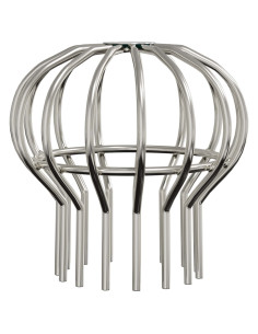 Protezione Foglie per Grondaia 2 pcs Argento 110 mm 2