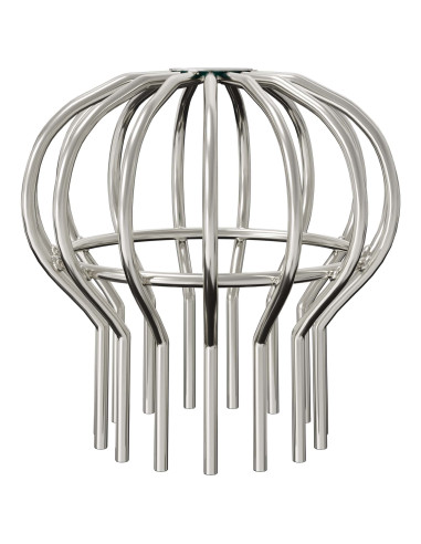 Protezione Foglie per Grondaia 2 pcs Argento 110 mm