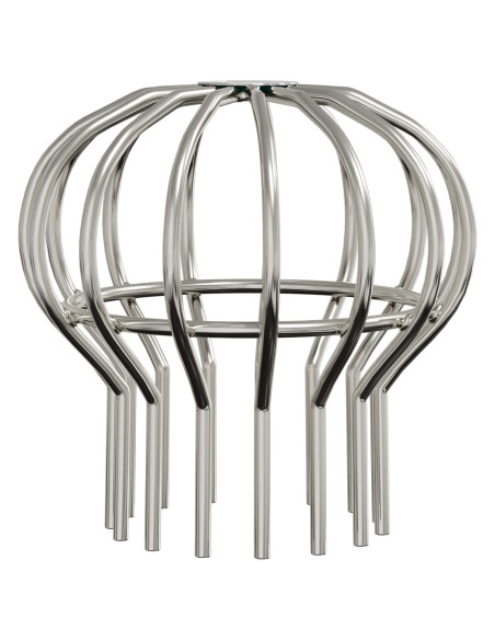 Protezione Foglie per Grondaia 8 pcs Argento 110 mm