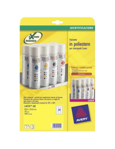 ETIC. POLIESTERE BIANCO 63 5X33 9 2
