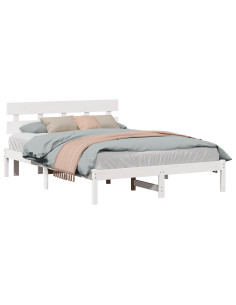 Struttura del letto Bianco 160 x 200 cm Legno massello di pino