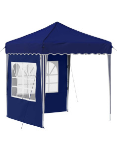 Tenda per feste a pop-up Blu 195 x 195 x 245 cm Tessuto Oxford 2