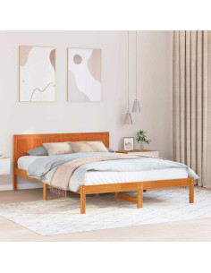 Struttura del letto Marrone 160 x 200 cm Legno massello di pino