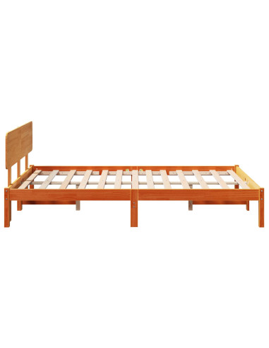 Struttura del letto Marrone cerato 120 x 200 cm Pino massello