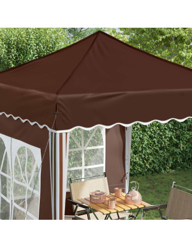 Tenda per feste a pop-up Marrone 195 x 195 x 245 cm