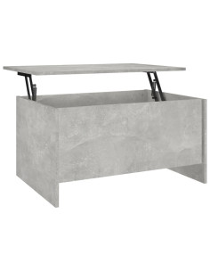 Tavolino Grigio Cemento 80x55,5x41,5 cm in Legno Multistrato 2