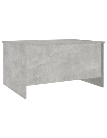 Tavolino Grigio Cemento 80x55,5x41,5 cm in Legno Multistrato