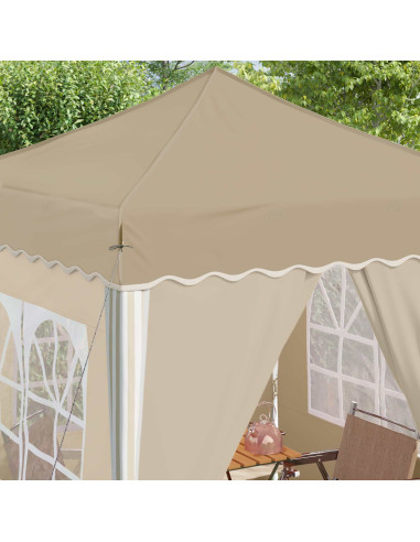 Tenda per feste a pop-up Crema 195 x 195 x 245 cm