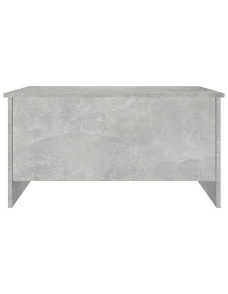 Tavolino Grigio Cemento 80x55,5x41,5 cm in Legno Multistrato