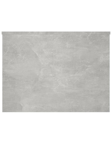 Tavolino Grigio Cemento 80x55,5x41,5 cm in Legno Multistrato