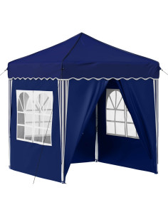 Tenda per feste a pop-up Blu 195 x 195 x 245 cm Tessuto Oxford 2