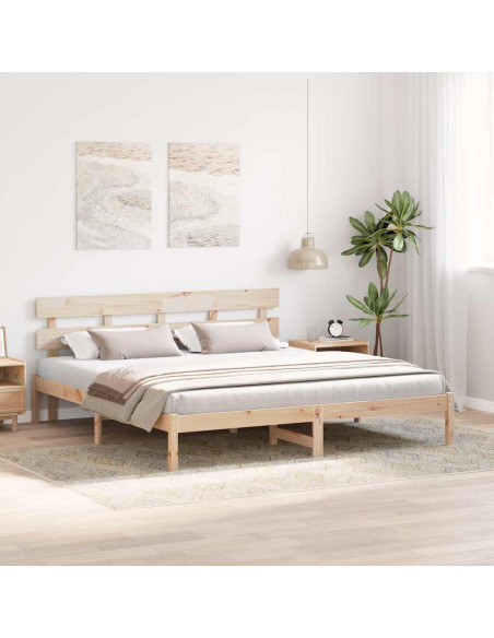 Struttura del letto Marrone 180 x 200 cm Legno massello di pino