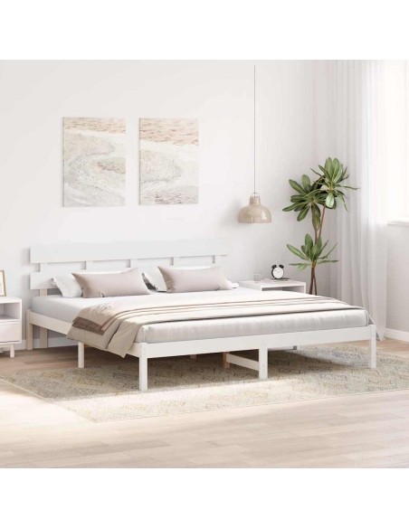 Struttura del letto Bianco 180 x 200 cm Legno massello di pino