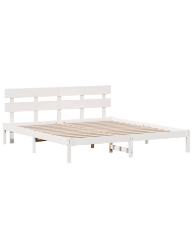 Struttura del letto Bianco 180 x 200 cm Legno massello di pino