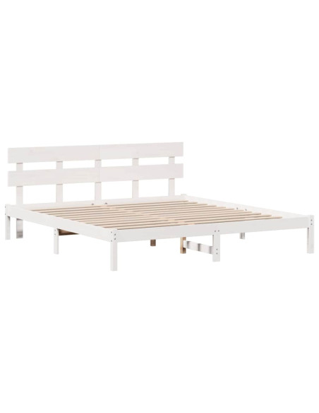 Struttura del letto Bianco 180 x 200 cm Legno massello di pino