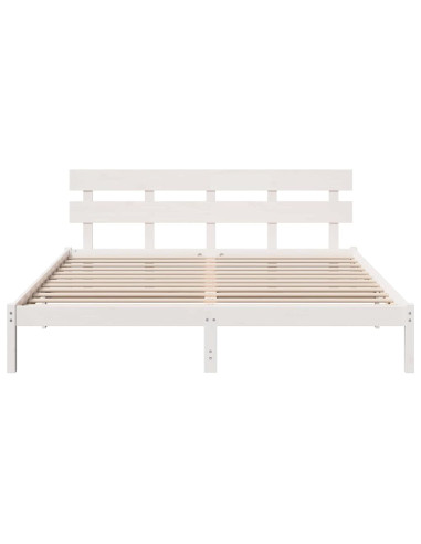 Struttura del letto Bianco 180 x 200 cm Legno massello di pino