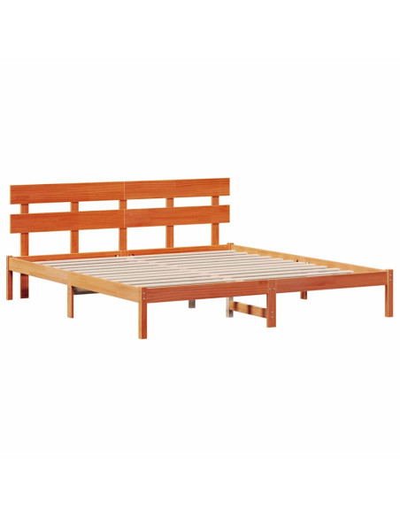 Struttura del letto Marrone 180 x 200 cm Legno massello di pino