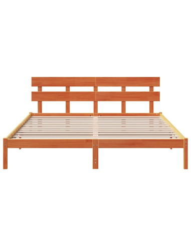 Struttura del letto Marrone 180 x 200 cm Legno massello di pino