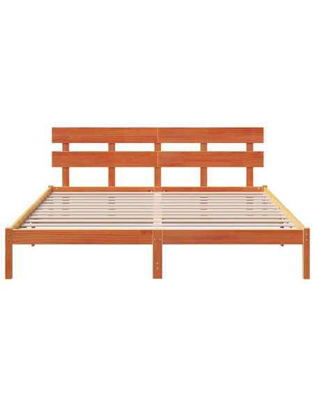 Struttura del letto Marrone 180 x 200 cm Legno massello di pino