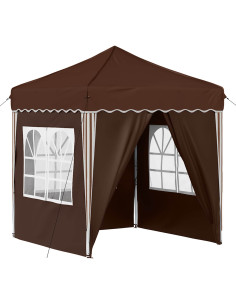 Tenda per feste a pop-up Marrone 195 x 195 x 245 cm 2