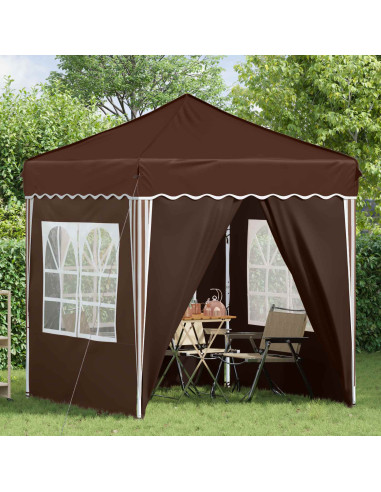 Tenda per feste a pop-up Marrone 195 x 195 x 245 cm
