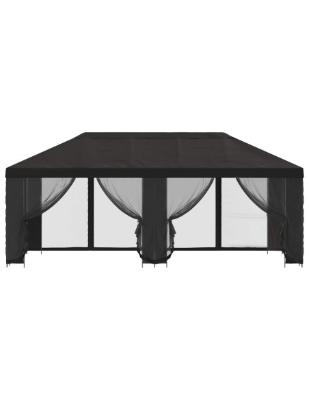 Gazebo con pareti laterali 6 x 3 m Antracite