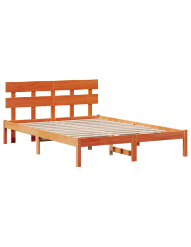 Struttura del letto Marrone 150 x 200 cm Legno massello di pino