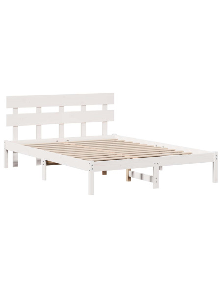 Struttura del letto Marrone 140 x 200 cm Legno massello di pino