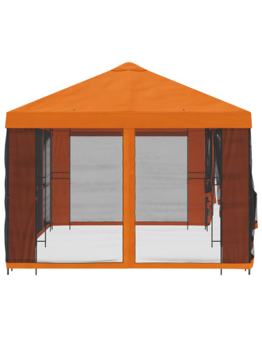 Gazebo con pareti laterali 6 x 3 m Arancione