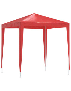 Tenda Party 200 x 200 x 240 cm Rosso PE e Acciaio 2